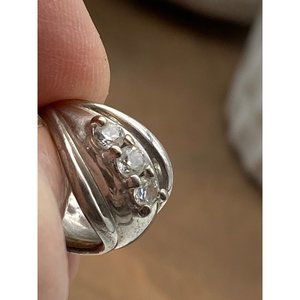 Sterling CZ Enhancer Slide Pendant